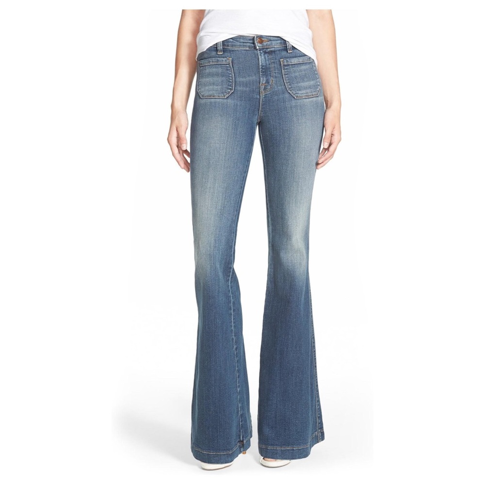 J BRAND- Wide Flare DEMI in ASHBURY NWOT 24